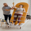 CANALETTO bariatric standing fixed stretcher: one body, with verticalization performed by an electric motor CANALETTO bariatric standing fixed stretcher: one body, with verticalization performed by an electric motor